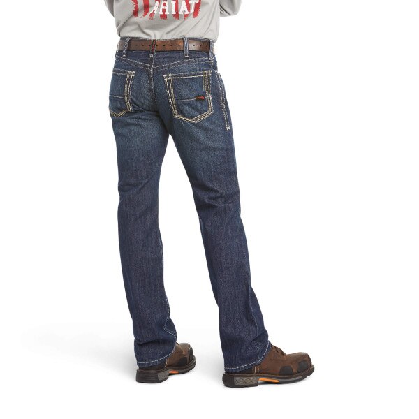 Ariat FR M4 Relaxed Boundary Boot Cut Jean in Shale